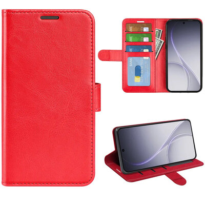 Oppo Reno15 F / Oppo Reno15 FS Hoesje - MobyDefend Wallet Book Case (Sluiting Achterkant) - Rood