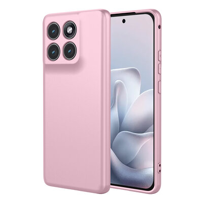 Motorola Edge 70 Fusion Hoesje - MobyDefend Matte Siliconen Backcover - Licht Roze