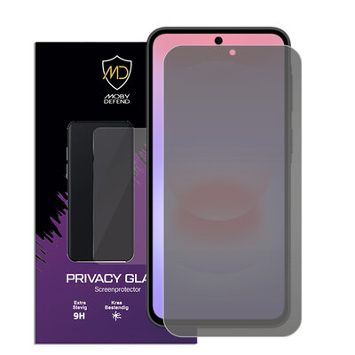 MobyDefend Samsung Galaxy A37 Screenprotector - HD Privacy Glass Screensaver