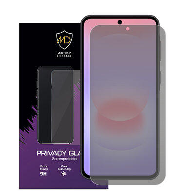 MobyDefend Samsung Galaxy A37 Screenprotector - Matte Privacy Glass Screensaver