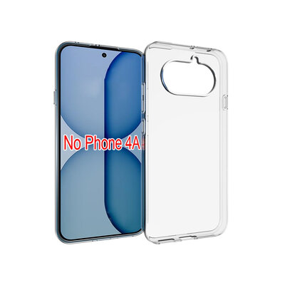 Nothing Phone (4a) Hoesje - MobyDefend Transparante TPU Backcover - Volledig Doorzichtig