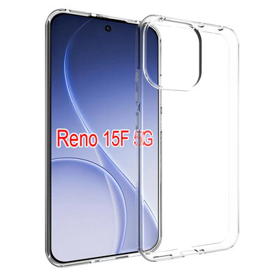 Oppo Reno15 F / Oppo Reno15 FS Hoesje - MobyDefend Transparante TPU Backcover - Volledig Doorzichtig