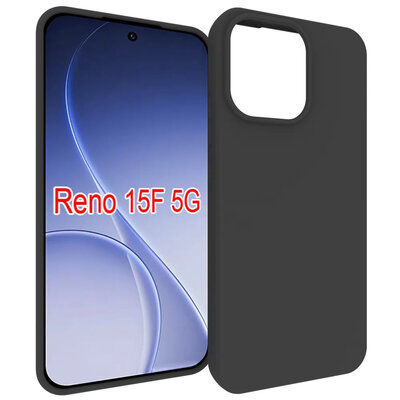Oppo Reno15 F / Oppo Reno15 FS Hoesje - MobyDefend TPU Backcover - Mat Zwart