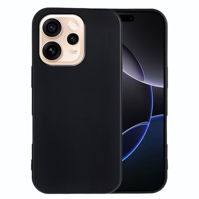 Oppo Reno15 Pro Hoesje - MobyDefend TPU Backcover - Mat Zwart