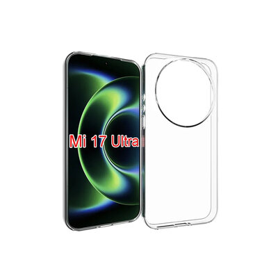 Xiaomi 17 Ultra Hoesje - MobyDefend Transparante TPU Backcover - Volledig Doorzichtig