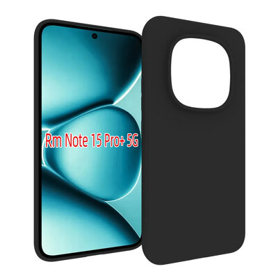 Xiaomi Redmi Note 15 Pro Plus 5G Hoesje - MobyDefend TPU Backcover - Mat Zwart