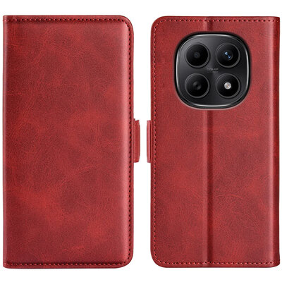 Xiaomi Redmi Note 15 5G Hoesje - MobyDefend Luxe Wallet Book Case (Sluiting Zijkant) - Rood