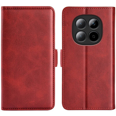 Xiaomi Redmi Note 15 Pro 5G Hoesje - MobyDefend Luxe Wallet Book Case (Sluiting Zijkant) - Rood