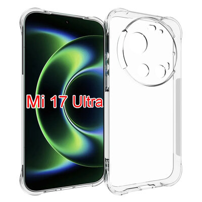 Xiaomi 17 Ultra Hoesje - MobyDefend Transparante Shockproof TPU Backcover - Verstevigde Hoeken - Volledig Doorzichtig