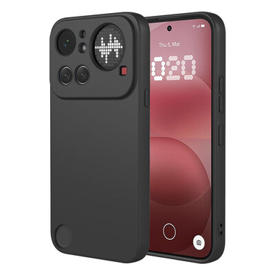 Nothing Phone (4a) Pro Hoesje - MobyDefend Matte Siliconen Backcover - Zwart