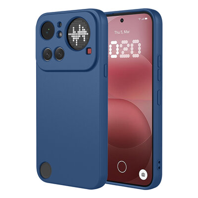 Nothing Phone (4a) Pro Hoesje - MobyDefend Matte Siliconen Backcover - Blauw