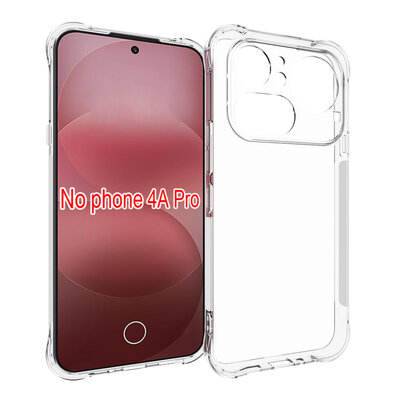 Nothing Phone (4a) Pro Hoesje - MobyDefend Transparante Shockproof TPU Backcover - Verstevigde Hoeken - Volledig Doorzichtig