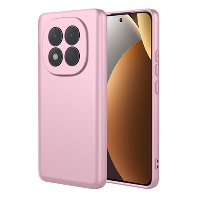 Xiaomi Redmi Note 15 4G Hoesje - MobyDefend Matte Siliconen Backcover - Licht Roze