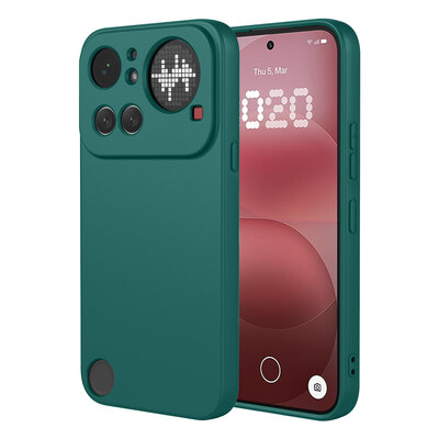 Nothing Phone (4a) Pro Hoesje - MobyDefend Matte Siliconen Backcover - Groen