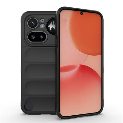 Nothing Phone (4a) Pro Hoesje - MobyDefend TPU Gripcase - Zwart