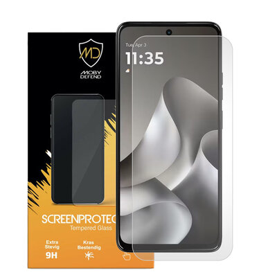 Motorola Moto G37 / G37 Power / G47 Screenprotector - MobyDefend Case-Friendly Screensaver - Gehard Glas