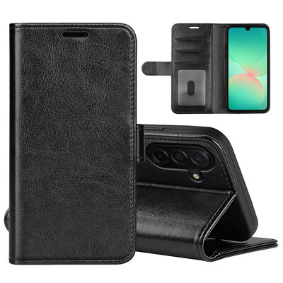 Samsung Galaxy A27 Hoesje - MobyDefend Wallet Book Case (Sluiting Achterkant) - Zwart