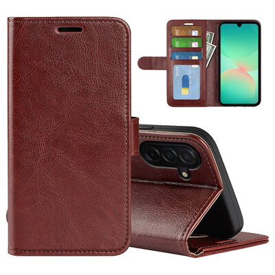 Samsung Galaxy A27 Hoesje - MobyDefend Wallet Book Case (Sluiting Achterkant) - Bruin