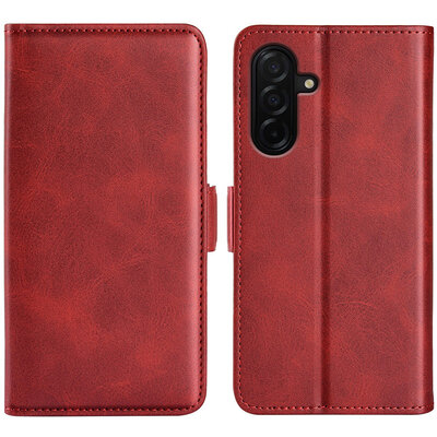Samsung Galaxy A27 Hoesje - MobyDefend Luxe Wallet Book Case (Sluiting Zijkant) - Rood