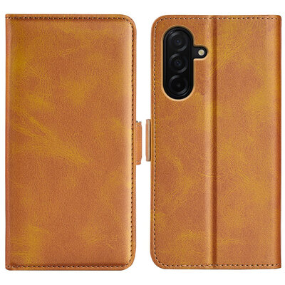 Samsung Galaxy A27 Hoesje - MobyDefend Luxe Wallet Book Case (Sluiting Zijkant) - Lichtbruin