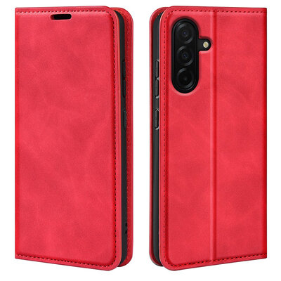 Samsung Galaxy A27 Hoesje - MobyDefend Luxe Wallet Bookcase (Magnetische Sluiting) - Rood