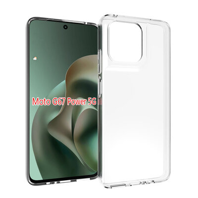 Motorola Moto G57 Power Hoesje - MobyDefend Transparante TPU Backcover - Volledig Doorzichtig