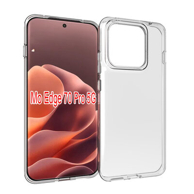 Motorola Edge 70 Pro Hoesje - MobyDefend Transparante TPU Backcover - Volledig Doorzichtig