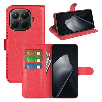 Xiaomi 17T Hoesje - MobyDefend Kunstleren Wallet Book Case (Sluiting Voorkant) - Rood
