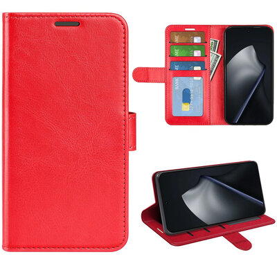 Xiaomi 17T Hoesje - MobyDefend Wallet Book Case (Sluiting Achterkant) - Rood