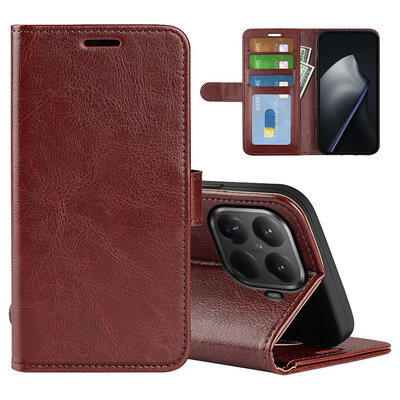 Xiaomi 17T Hoesje - MobyDefend Wallet Book Case (Sluiting Achterkant) - Bruin