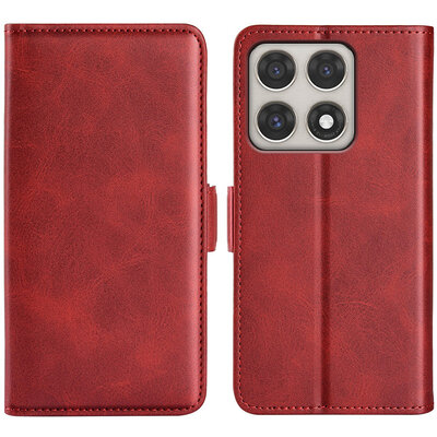 Motorola Edge 70 Pro Hoesje - MobyDefend Luxe Wallet Book Case (Sluiting Zijkant) - Rood