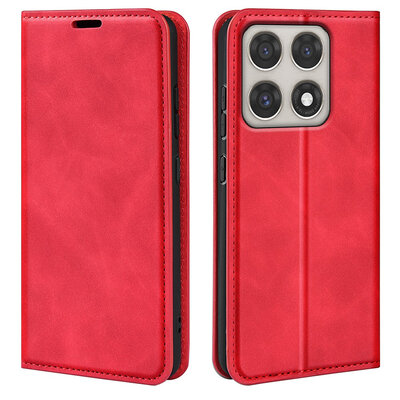 Motorola Edge 70 Pro Hoesje - MobyDefend Luxe Wallet Bookcase (Magnetische Sluiting) - Rood