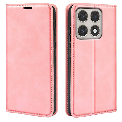 Motorola Edge 70 Pro Hoesje - MobyDefend Luxe Wallet Bookcase (Magnetische Sluiting) - Roze