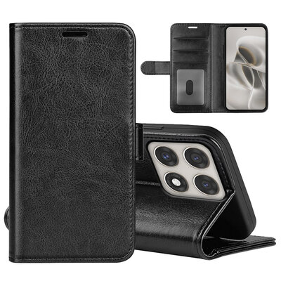 Motorola Edge 70 Pro Hoesje - MobyDefend Wallet Book Case (Sluiting Achterkant) - Zwart