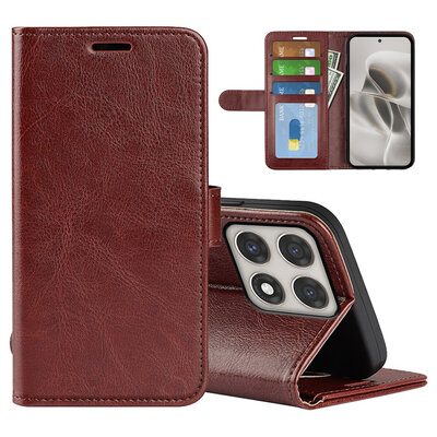 Motorola Edge 70 Pro Hoesje - MobyDefend Wallet Book Case (Sluiting Achterkant) - Bruin