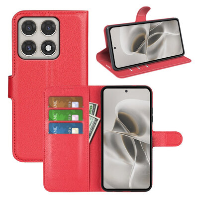 Motorola Edge 70 Pro Hoesje - MobyDefend Kunstleren Wallet Book Case (Sluiting Voorkant) - Rood