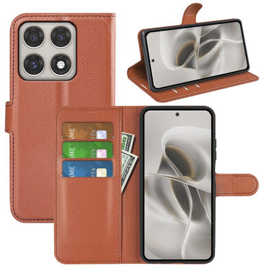 Motorola Edge 70 Pro Hoesje - MobyDefend Kunstleren Wallet Book Case (Sluiting Voorkant) - Bruin