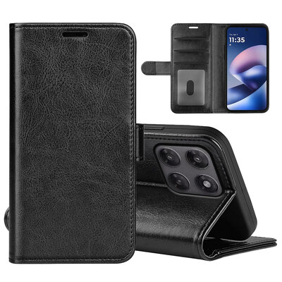 Motorola Moto G37 / G47 Hoesje - MobyDefend Wallet Book Case (Sluiting Achterkant) - Zwart