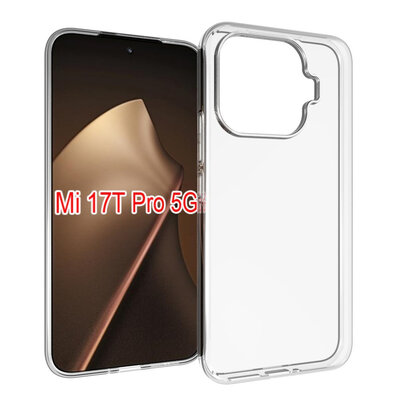 Xiaomi 17T Pro Hoesje - MobyDefend Transparante TPU Backcover - Volledig Doorzichtig