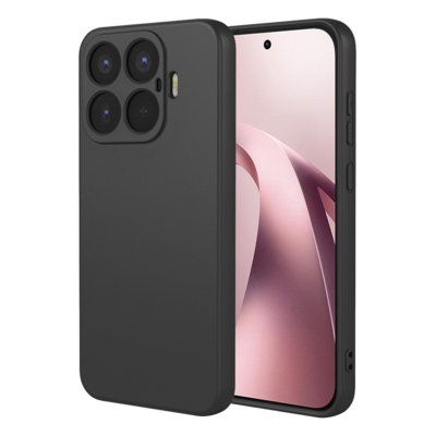 Xiaomi 17T Hoesje - MobyDefend Matte Siliconen Backcover - Zwart