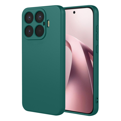 Xiaomi 17T Hoesje - MobyDefend Matte Siliconen Backcover - Groen