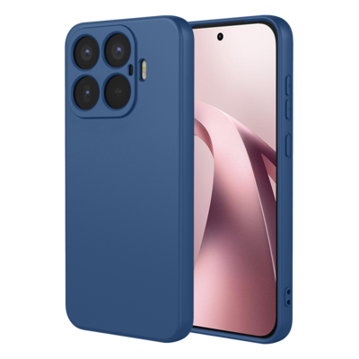 Xiaomi 17T Hoesje - MobyDefend Matte Siliconen Backcover - Blauw