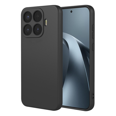 Xiaomi 17T Pro Hoesje - MobyDefend Matte Siliconen Backcover - Zwart