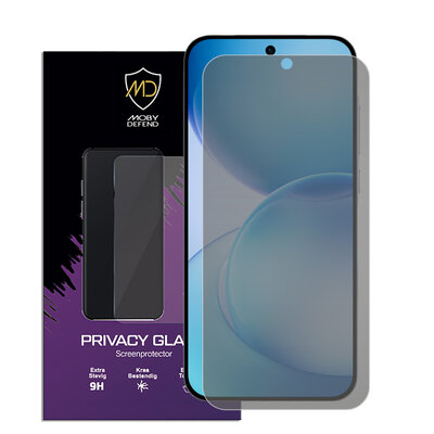 MobyDefend Oppo Reno16 F/FS Screenprotector - Matte Privacy Glass Screensaver