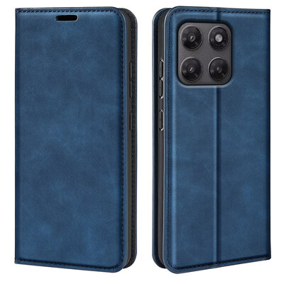 Motorola Moto G37 Power Hoesje - MobyDefend Luxe Wallet Bookcase (Magnetische Sluiting) - Blauw