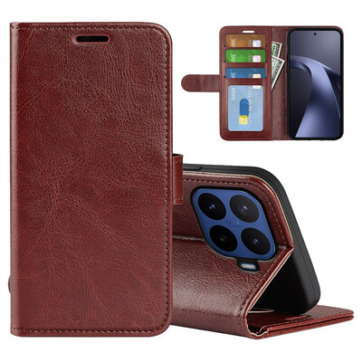 Xiaomi 17T Pro Hoesje - MobyDefend Wallet Book Case (Sluiting Achterkant) - Bruin