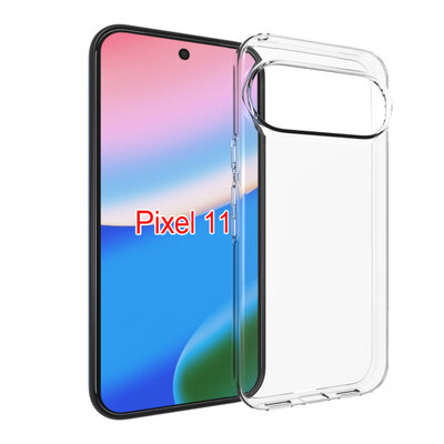 Google Pixel 11 Hoesje - MobyDefend Transparante TPU Backcover - Volledig Doorzichtig