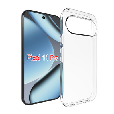 Google Pixel 11 Pro Hoesje - MobyDefend Transparante TPU Backcover - Volledig Doorzichtig