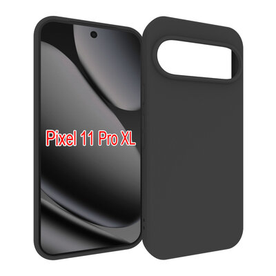 Google Pixel 11 Pro XL Hoesje - MobyDefend TPU Backcover - Mat Zwart