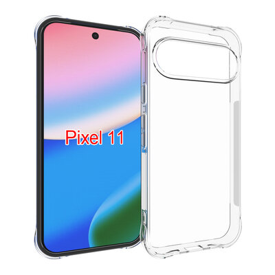 Google Pixel 11 Hoesje - MobyDefend Transparante Shockproof TPU Backcover - Verstevigde Hoeken - Volledig Doorzichtig
